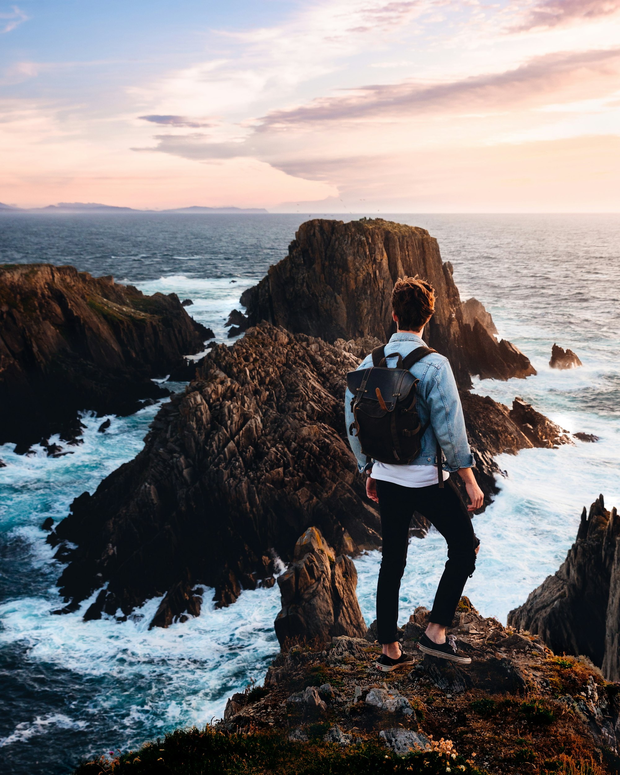 Joyful travelers
