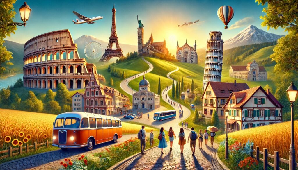 multi-day travel in Europe enhanced with AI