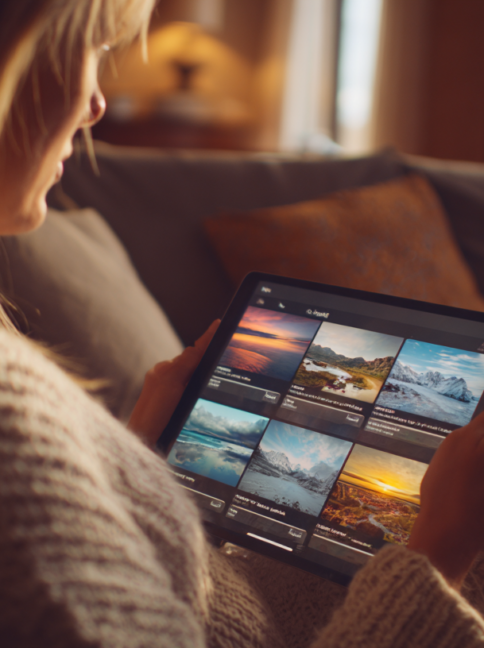 traveler completing an AI travel quiz generating personalized destination recommendations