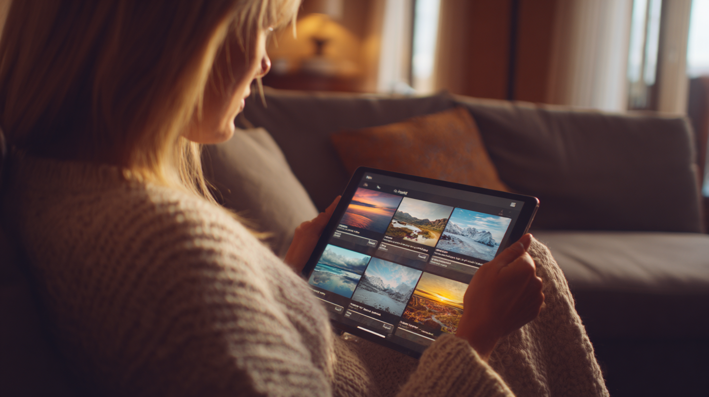 traveler completing an AI travel quiz generating personalized destination recommendations